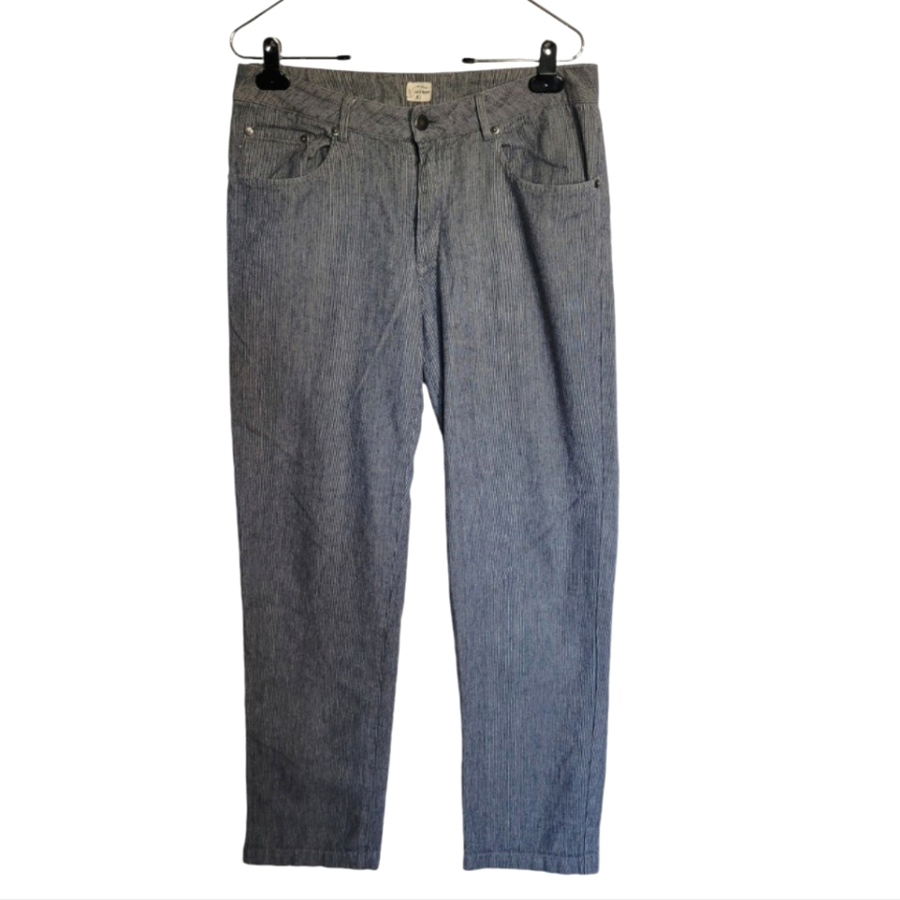 Bridge & Burn Striped Cotton Chino Pants